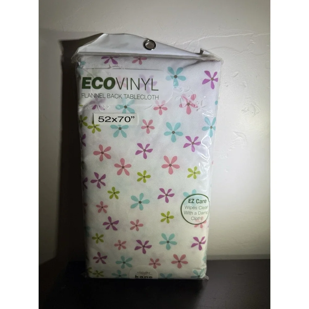 EcoVinyl Flannel Back Tablecloth, 52